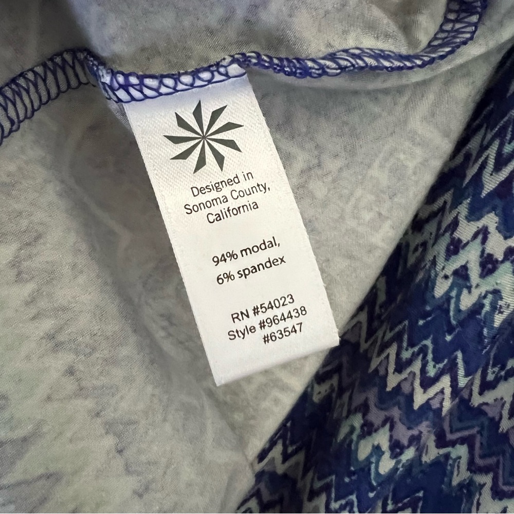 athleta | purple blue summer casual dress medium - Picture 4 of 5
